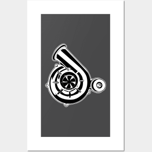 TURBO CHARGER Car part jdm illustration Posters and Art